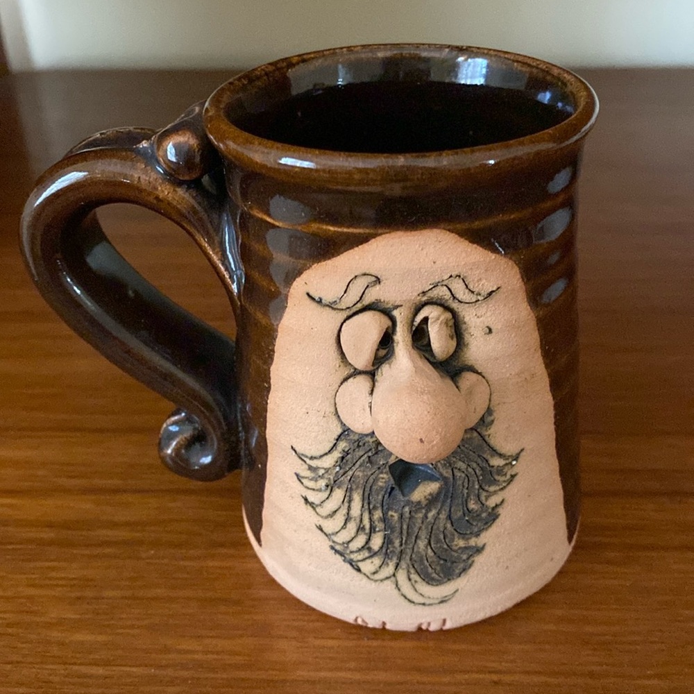 VTG 1974 Peter Petrie 3D Face Mug